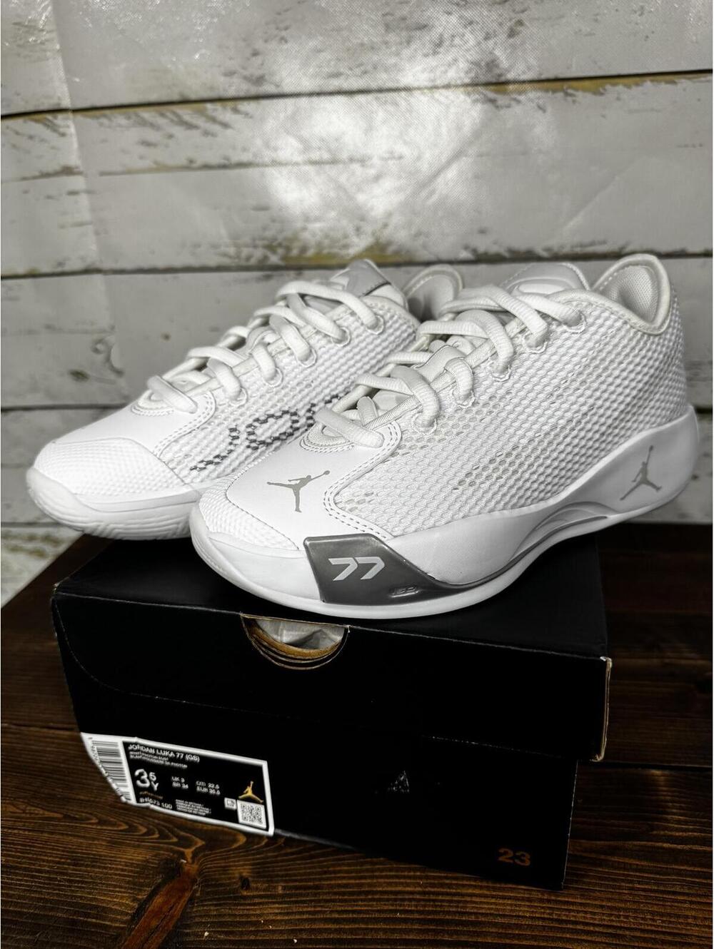 Jordan Luka 77 White/Photon Dust Youth 3.5 NIB